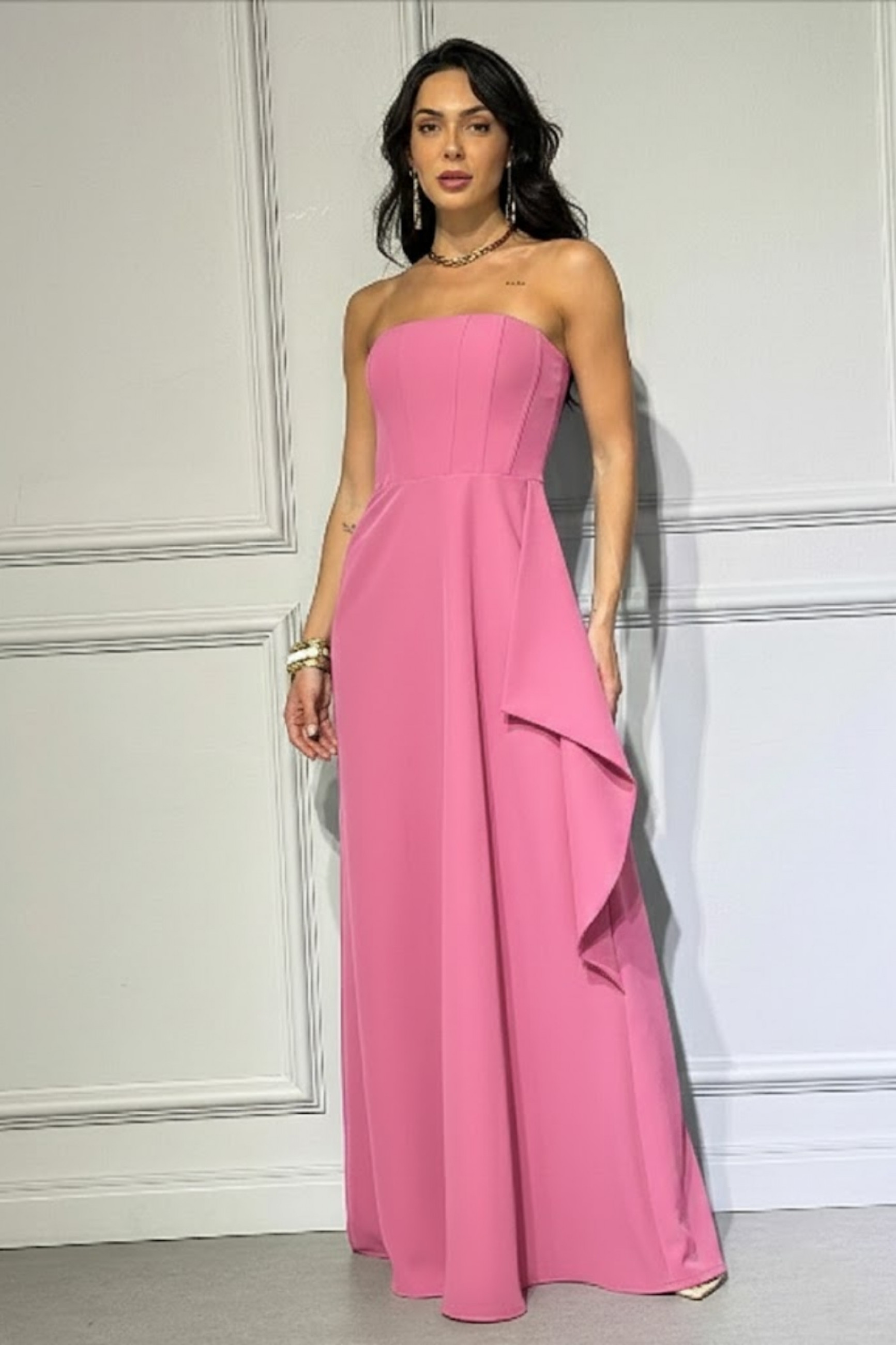 VESTIDO LONGO ALFAIATARIA 