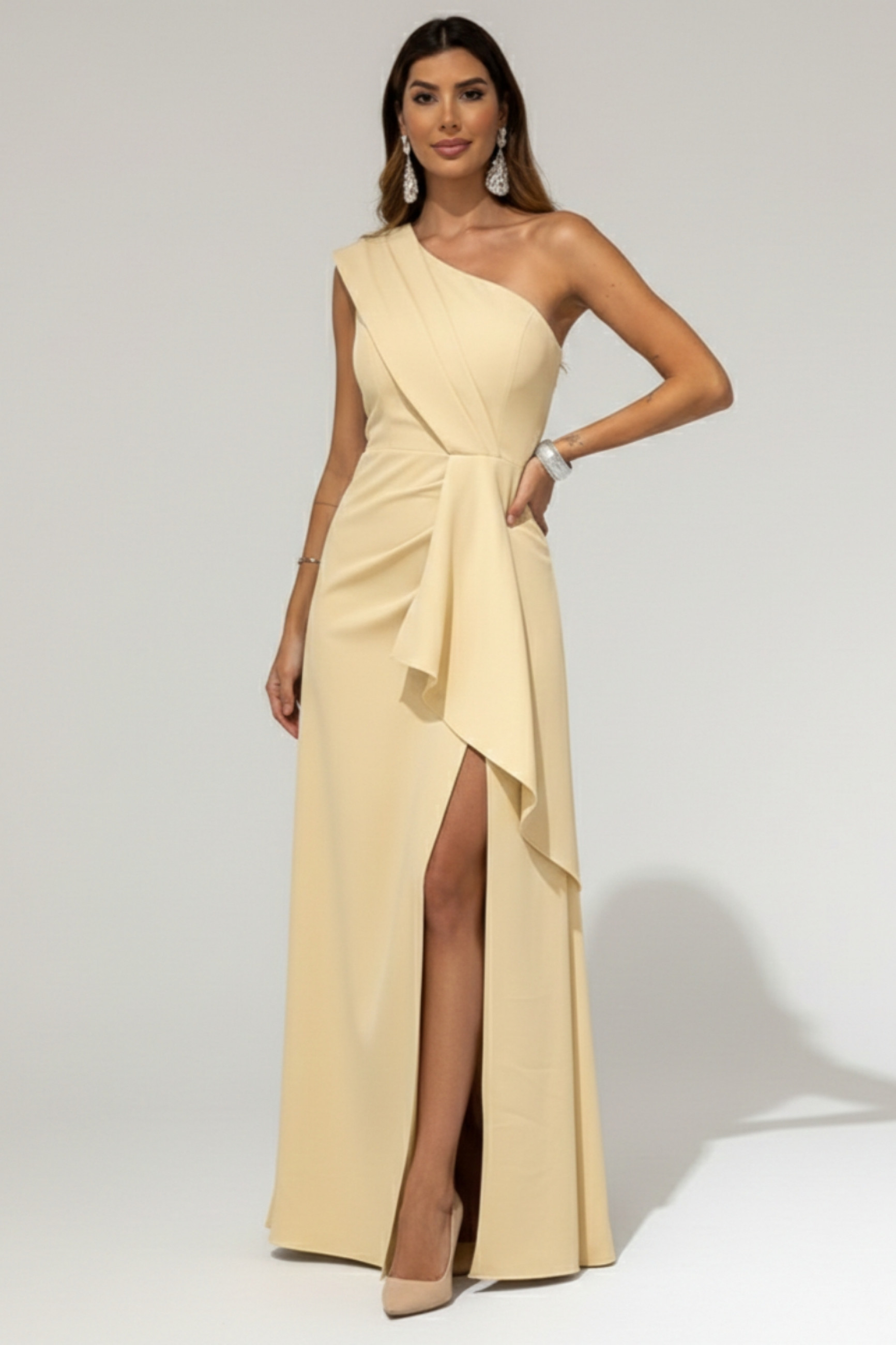 VESTIDO LONGO ALFAIATARIA