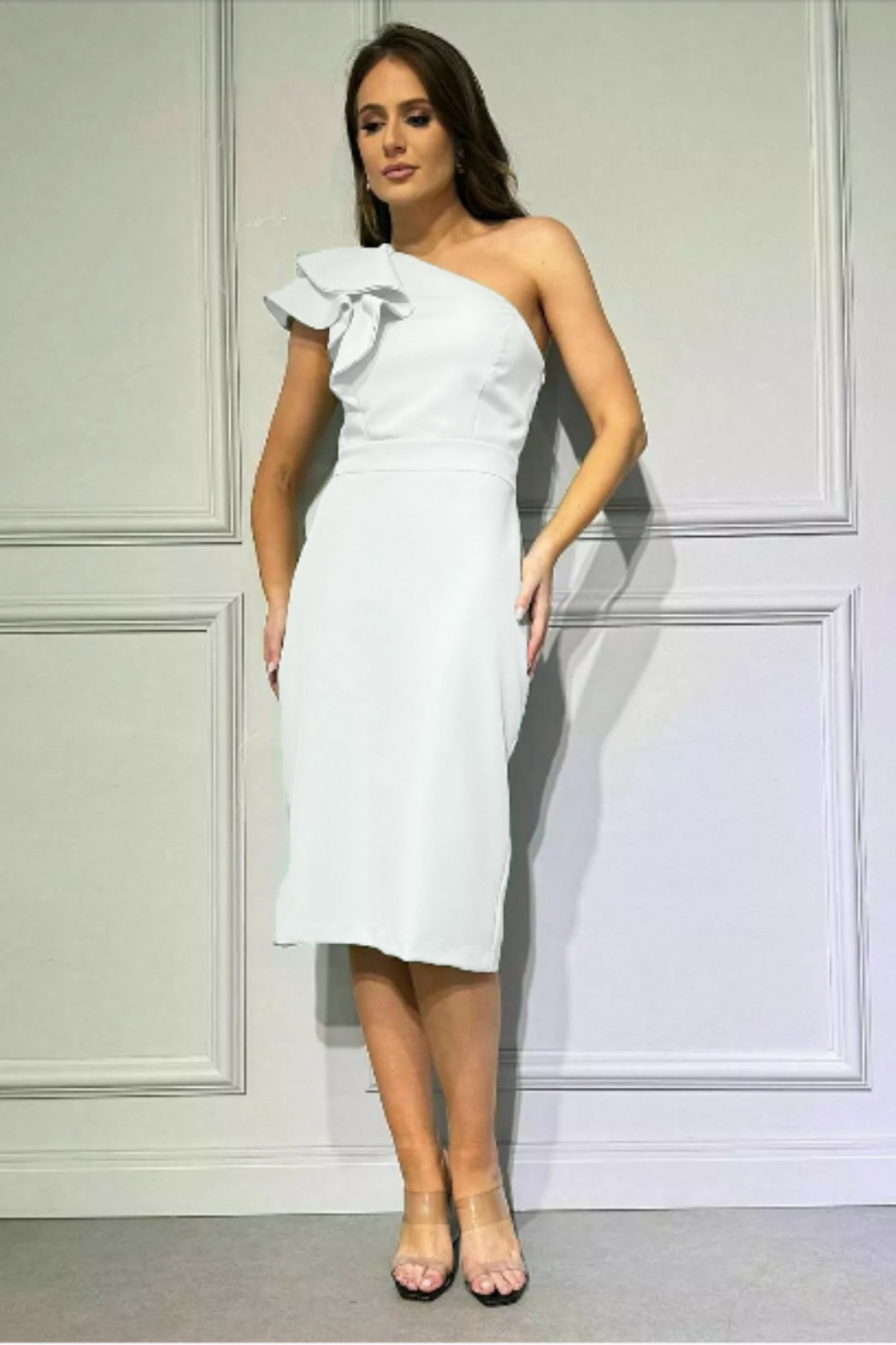 VESTIDO MIDI ALFAIATARIA