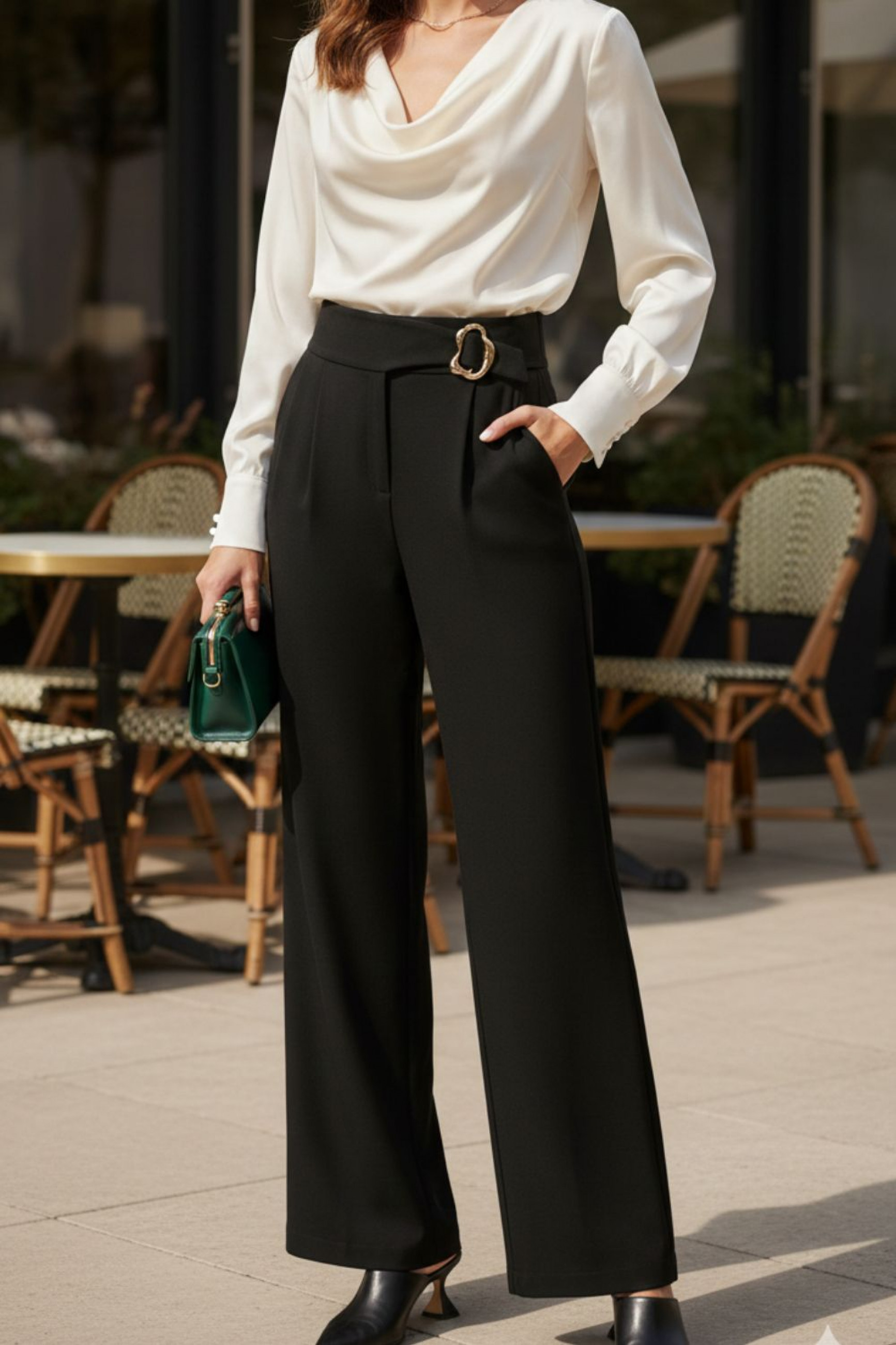 CALÇA ALFAIATARIA C/ FIVELA