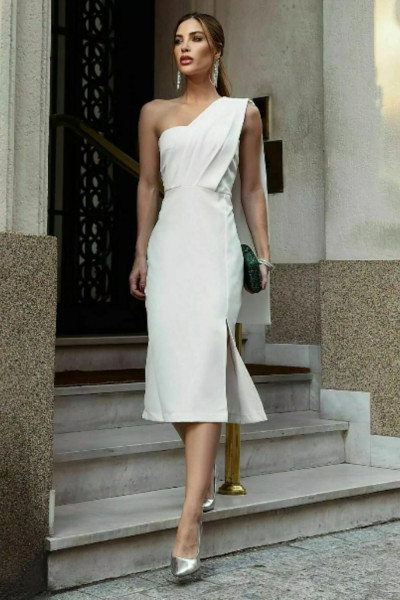 VESTIDO MIDI ALFAIATARIA 