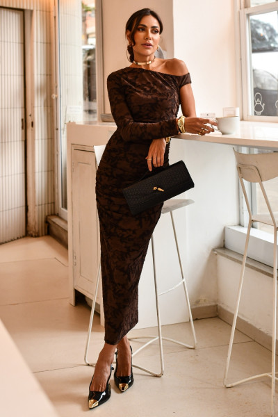 VESTIDO LONGUETE MALHA DEVORE