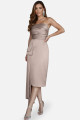 VESTIDO MIDI CETIM