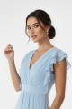 VESTIDO LONGO CHIFFON LISO