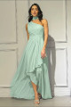 VESTIDO LONGO CHIFFON C/ FAIXA