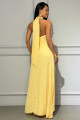 VESTIDO LONGO CHIFFON PLISSADO