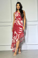 VESTIDO LONGUETE CHIFFON ESTAMPADO