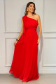 VESTIDO LONGO CHIFFON LISO