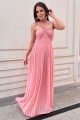 VESTIDO LONGO CHIFFON PLISSADO