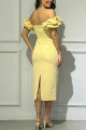 VESTIDO LONGUETE MALHA CREPE 