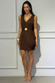 VESTIDO CURTO RAYON C/ FIVELA 
