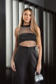 Blusa Tule C/ Pedraria 