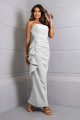 VESTIDO LONGUETE ALFAIATARIA
